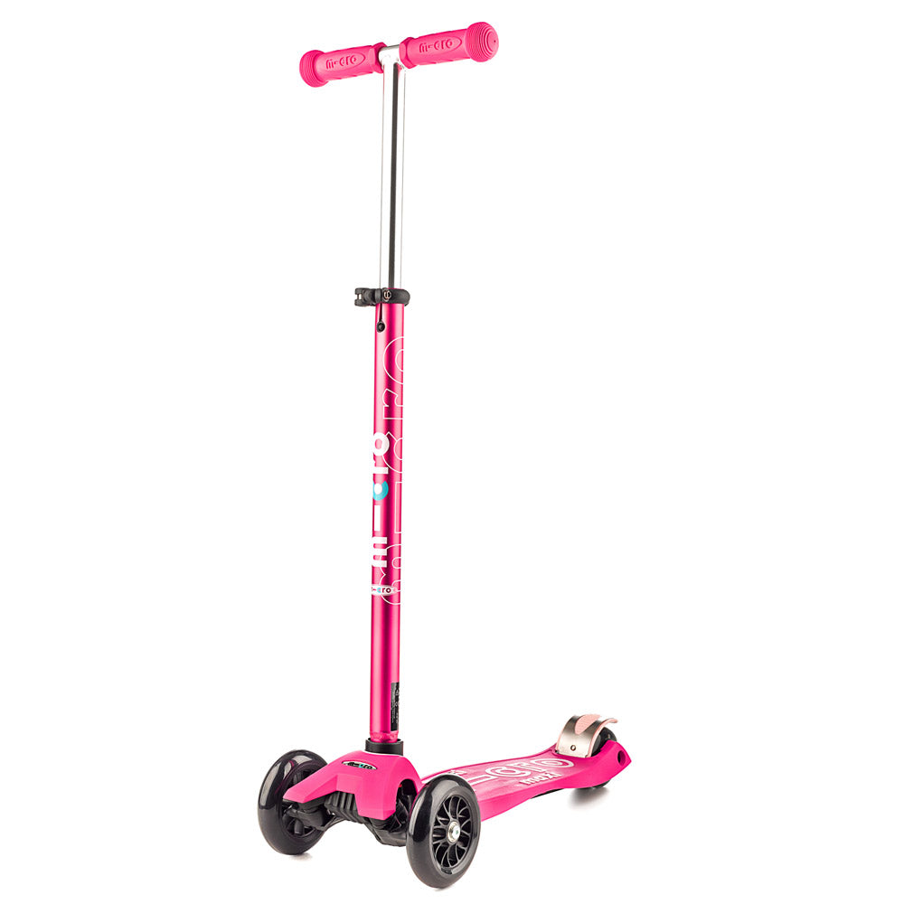 maxi micro deluxe 3 räder roller in pink mit ausziehbarer Lenkerstange bis 92 cm